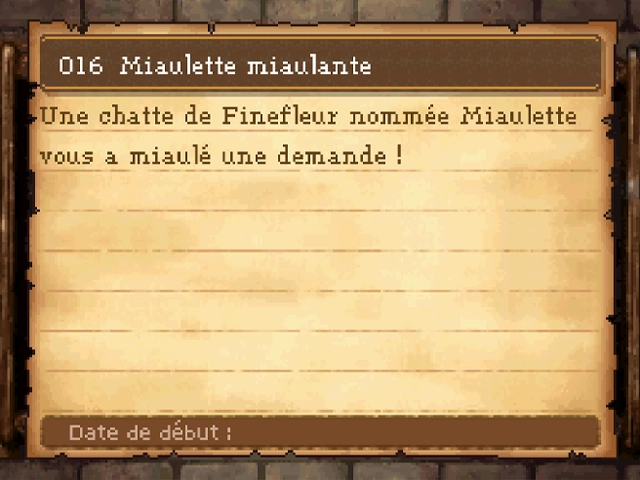 Quête : Miaulette miaulante